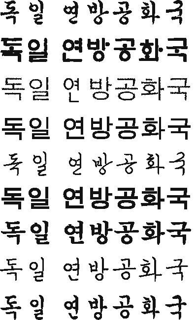 Schriftmuster koreanisch